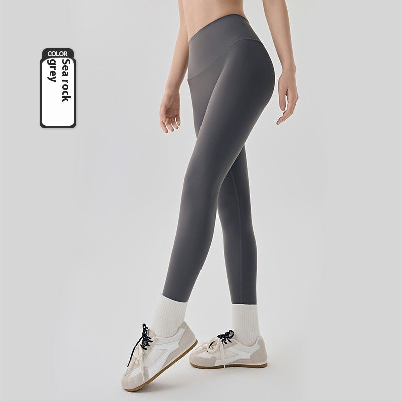 Hip Yoga Pants Women's Outer Wear With Three-dimensional Hip Cushion Composite High Waist Belly Contracting