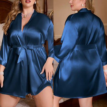 Women's Plus Size Robe Loose And Comfortable