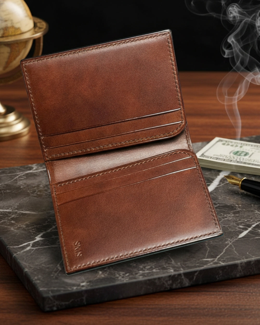 Maxi Wallet — Genuine Leather
