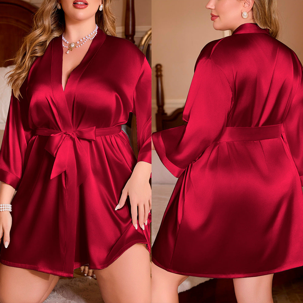 Women's Plus Size Robe Loose And Comfortable